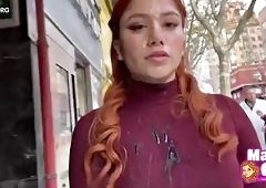 Redhead Bukkake Cumwalk