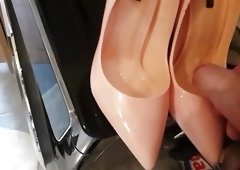 Cum on new sexy high heels my girl  NO AUDIO