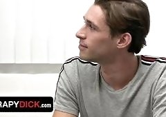 Jesse Zeppelins Twink Therapy Session with Shae Reynolds Escalates to Sweaty Bareback Pounding and