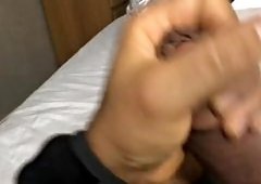 Two Horny Daddies Jerk Big Cocks to Massive Loads