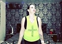 RussianBeauty Pounds Biceps with Over 80 Rep Rough Sex