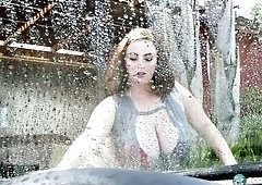 Buff Milly Marks Car Masturbation