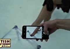Sexy Sybils French Tipped Footjob in POV