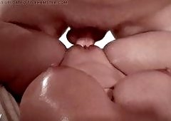 Flirty Finnish TS Yeloly Teases Her Big Cock in Close-Up Fingering Before Creampie Rough Fuck
