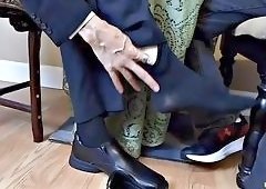 Elis Ataxxx Cums in His Pants During Foot Domination Interview