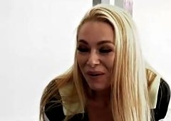Big Tits Blonde Rapunzel Flaunts Floor-Length Hair