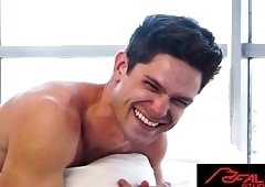 Redhead Hunk Olivier Robert Rides for Bareback Pounding Outdoors: Sloppy Blowjobs, Doggy Pounding