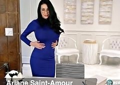 Ariane Saint-Amour Big Tits Masturbation In Skintight