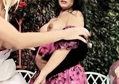 Sammy Jayne, Eva May and Charley Atwell as Gorgeous Lesbian Fairy MILFs in Lingerie Feast