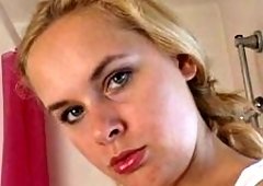 Big Tits Blonde Madison Strips From Lingerie And Teases