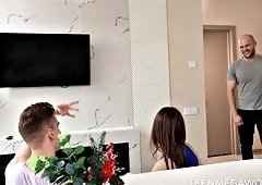 Gymnast Gets Hardcore Cowgirl