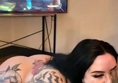 Big titted Latina sucks a BBC while playing on PS