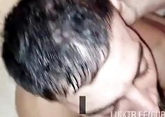 Muscle Man Sucks Latinas Dick
